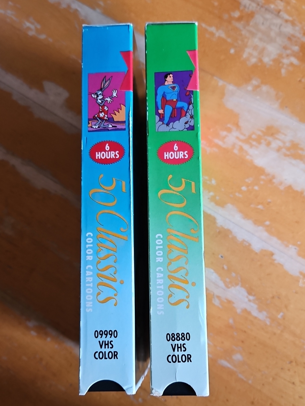 50 Classics Volume 1 & 2 Cartoon VHS Set - Blue & Green Covers - Picture 2 of 7